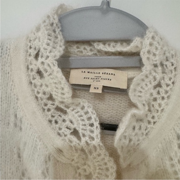 Sezane Angie Cardigan Ecru XS - Picture 6 of 6